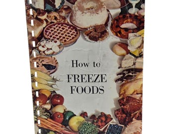 How To Freeze Foods Vintage Booklet Rezept Kochbuch Küche Sammlerstück