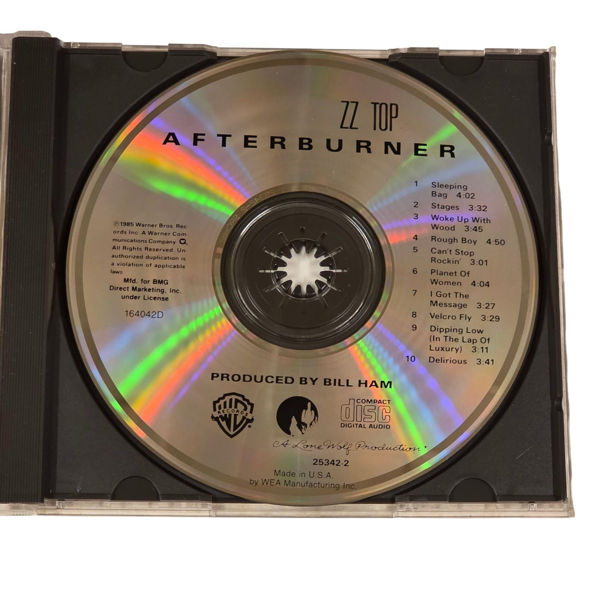 ZZ Top Afterburner CD Album 1985 Sleeping Bag Stages Rough Boy - Etsy