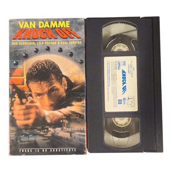 Knock off VHS Tape Jean Claude Van Damme Action Movie 1998