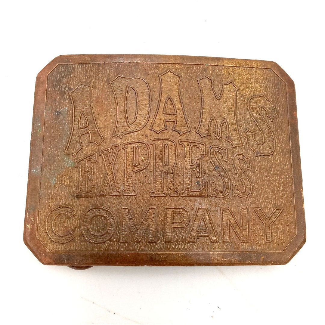 Adams Express Company Belt Buckle Vintage Transport Western Trucker ...