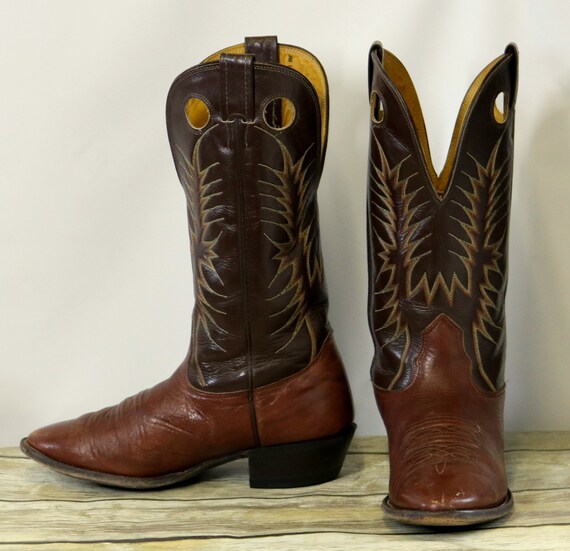 Nocona Cowboy Boots 8.5 EE Brown 