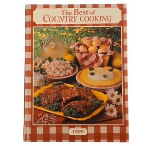 カントリークッキングのベスト 1999 ハードカバー クックブック ヴィンテージ レシピブック