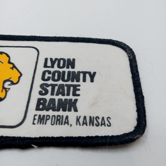 Lyon County State Bank Hat Patch Jacket Vintage E… - image 6