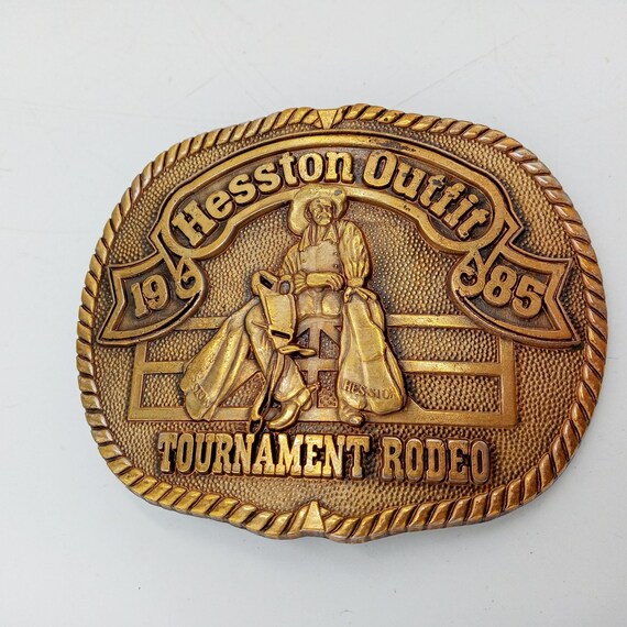 PRCA Rodeo Belt Buckle Hesston Outfit Tournament … - image 5