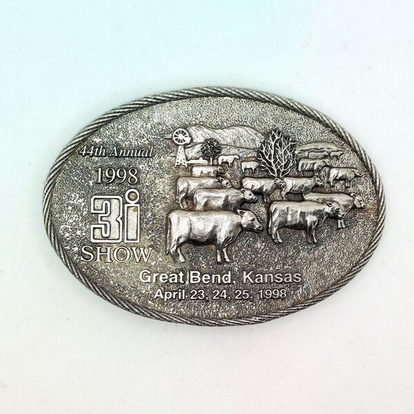 Show Cattle Belt Buckle Etsy