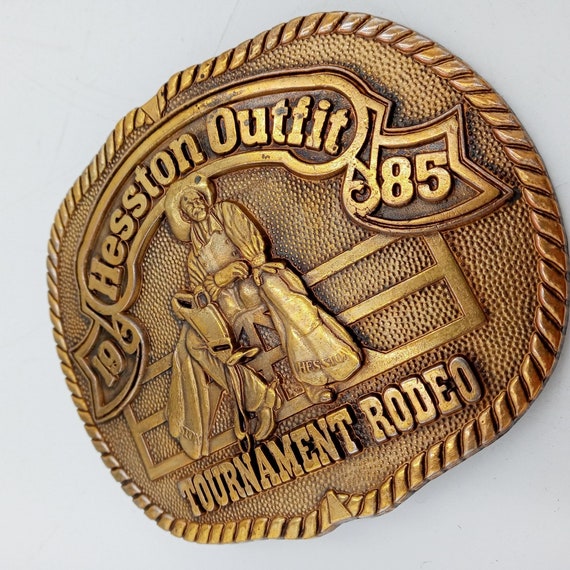 PRCA Rodeo Belt Buckle Hesston Outfit Tournament … - image 7