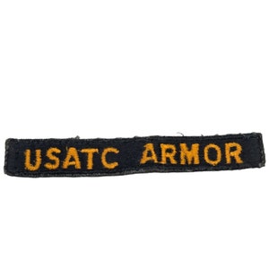 Toppa militare vintage per armatura USATC ricamata uniforme militare Fort Moore Benning