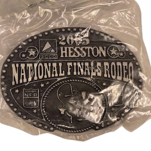 2005 NFR Rodeo Belt Buckle Wrangler Kids National Finals Rodeo NEW Sealed Cowboy