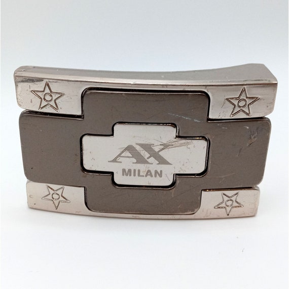 Ax Milan Belt Buckle Stars Vintage Western Wear C… - image 8