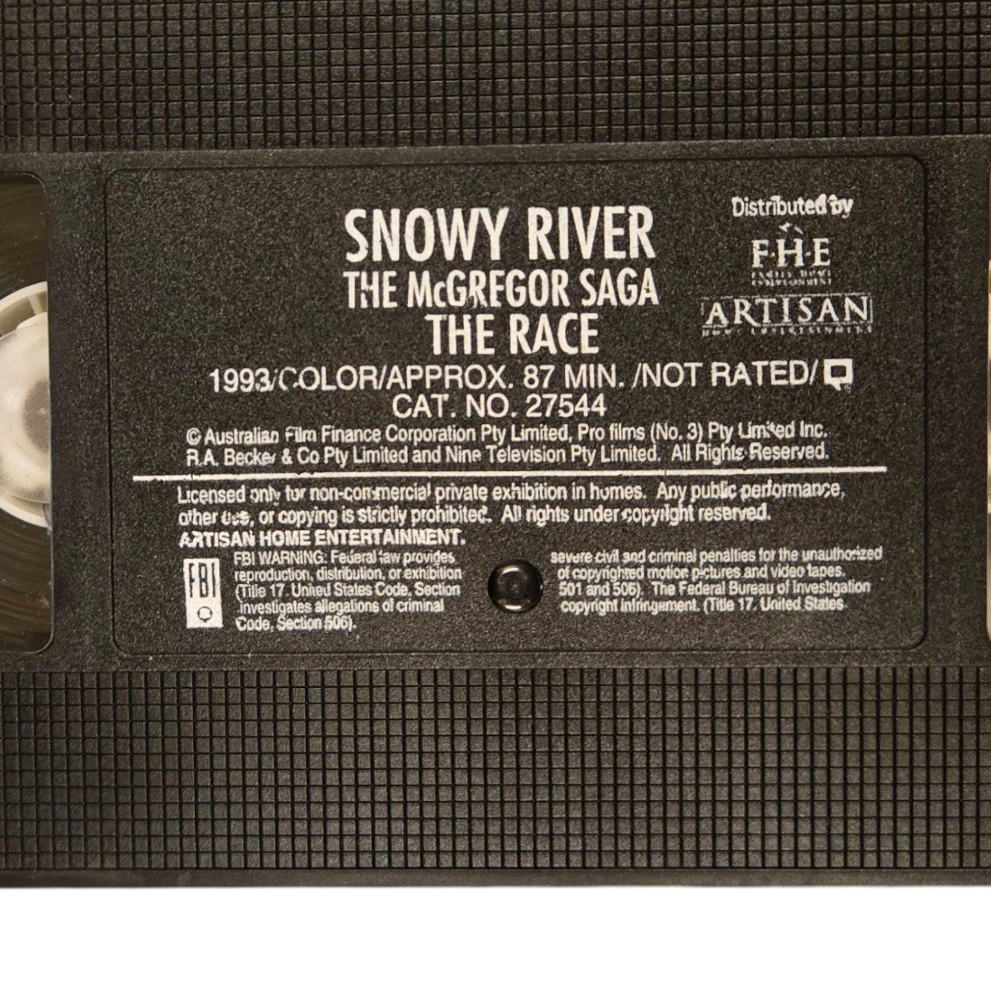 Snowy River the Mcgregor Saga the Race VHS Tape Josh Lucas Andrew
