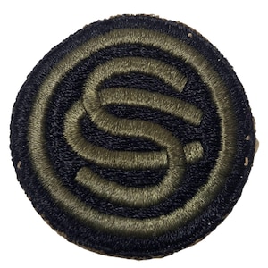 US Army Patch Officer Candidate School OCS Vintage 1940s WWII 2 inch Green Black