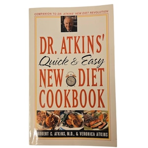 Dr Atkins Quick and Easy New Diet Cookbook Paperback Recipe Book