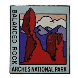 Balanced Rock Arches National Park Enamel Lapel Pin Travel Utah Souvenir UT