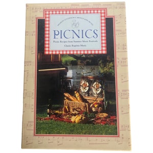 Ensemble de CD de menus de pique-nique et de livres de recettes de musique Volume VII Sharon OConnor