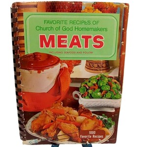 Fleisch Kochbuch Lieblingsrezepte Der Kirche Gottes Hausmacher Vintage 1968 Rezeptbuch