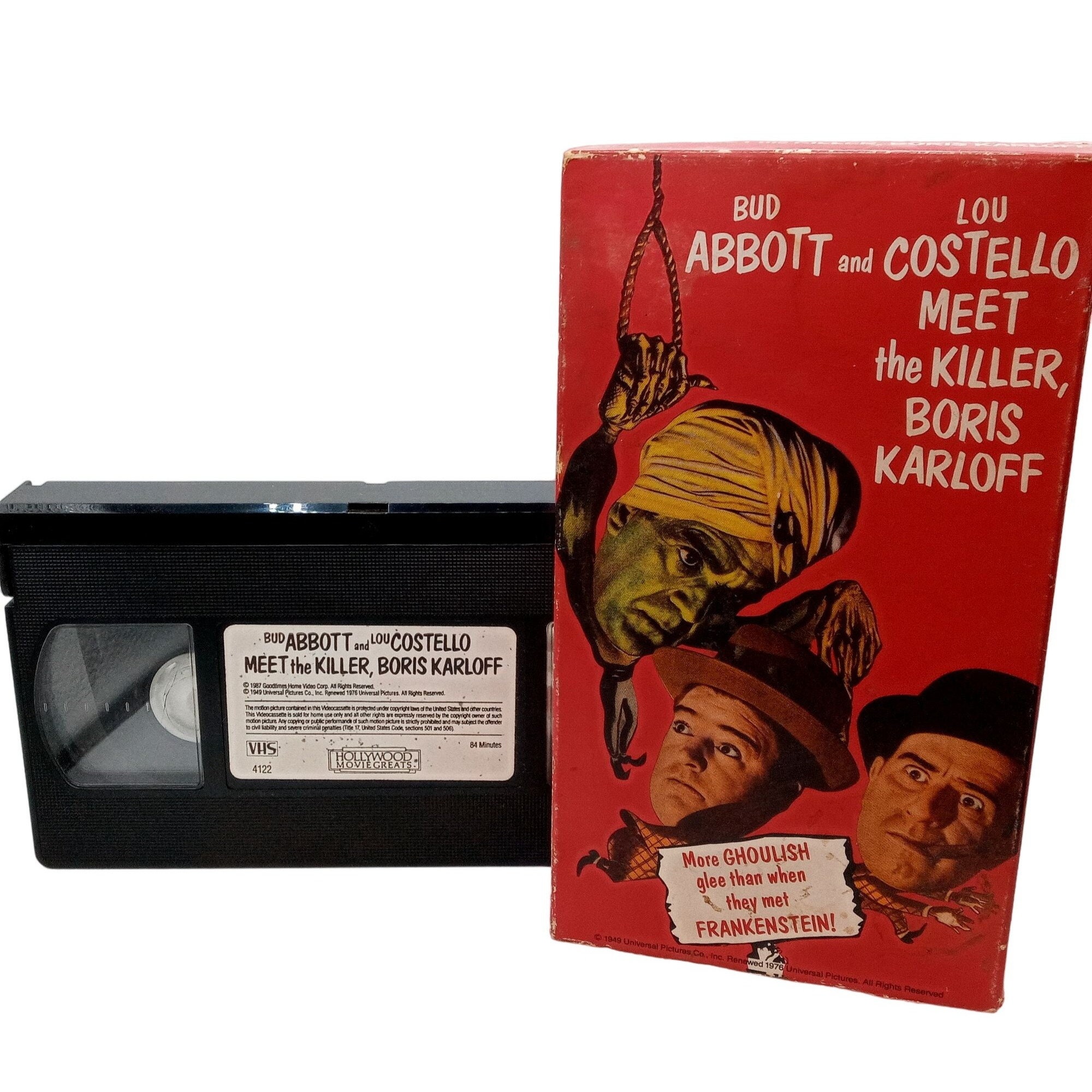 Abbot and Costello Meet the Killer Boris Karloff VHS Movie Vintage