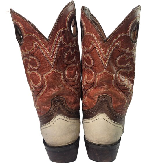 Ariat Cowboy Boots Brown Leather Mens 8.5 D Weste… - image 3