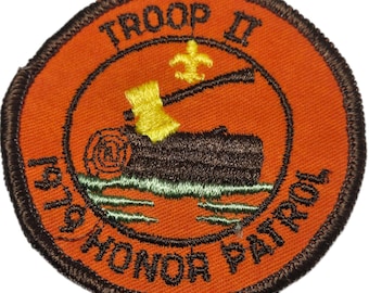 Troop II 1979 Honor Patrol Embroidered Patch BSA Boy Scouts of America Vintage