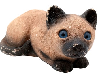 サンディキャスト ヴィンテージ 猫の置物：サンドラ・ブルーのサイン