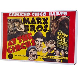 Marx Bros At The Circus 1971 Reprint Movie Poster By Celestial Arts Wall Art