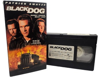 Black Dog VHS Movie Patrick Swayze Randy Travis Meat Loaf Trucker Truck Drivers