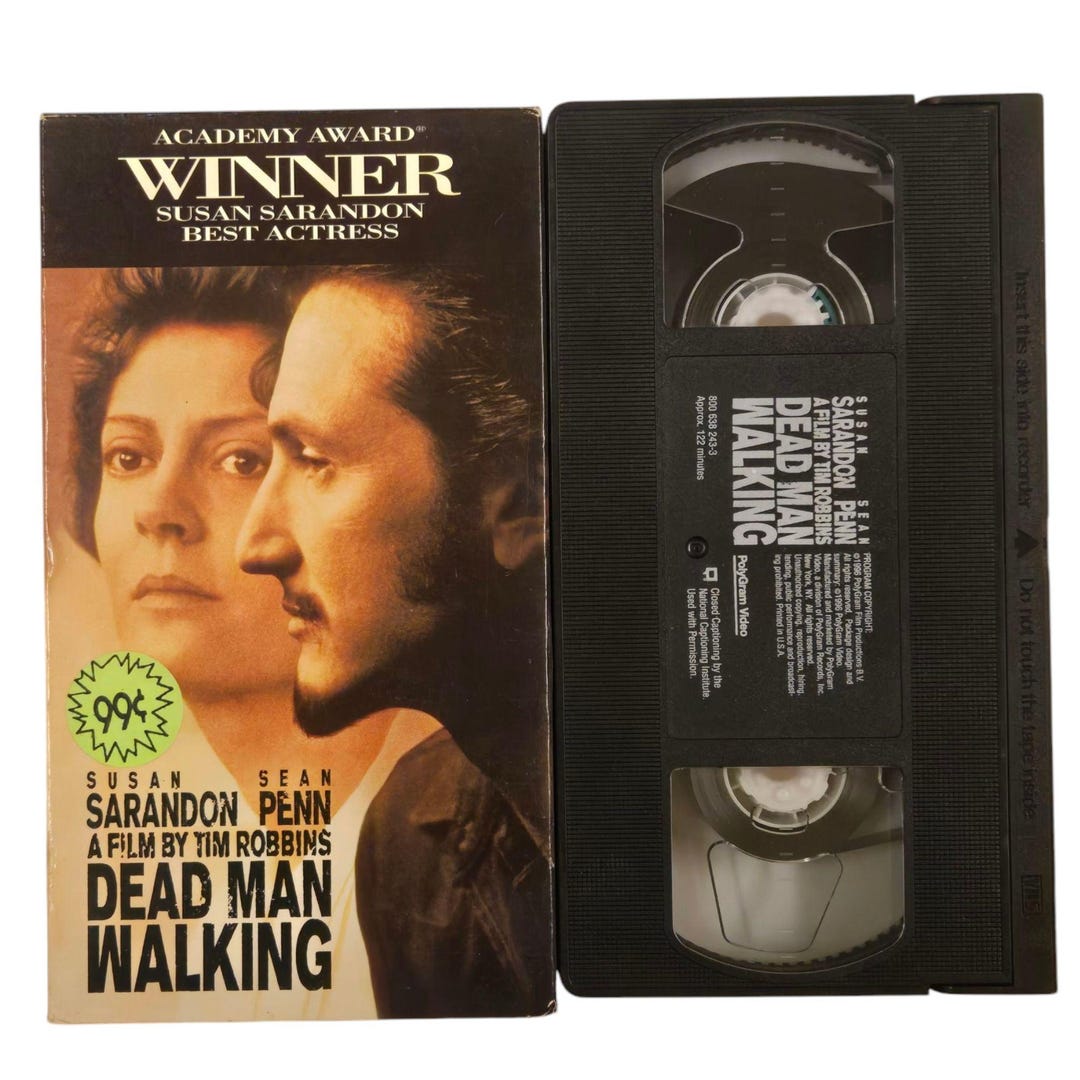 Dead Man Walking VHS Tim Robbins Susan Sarandon Sean Penn Drama