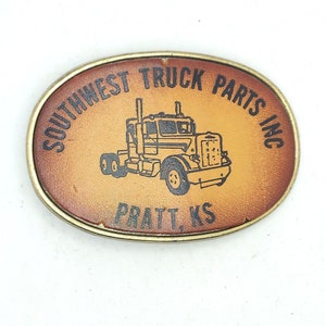 Southwest Truck Parts Belt Buckles Pratt Kansas Trucker Vintage