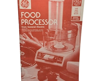 GE Küchenmaschine Modell FP1 4200 Rezeptbuch Kochbuch Vintage Heft