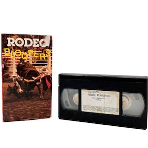Rodeo Bloopers VHS Vintage Western Sports Bull Riding Video Funny