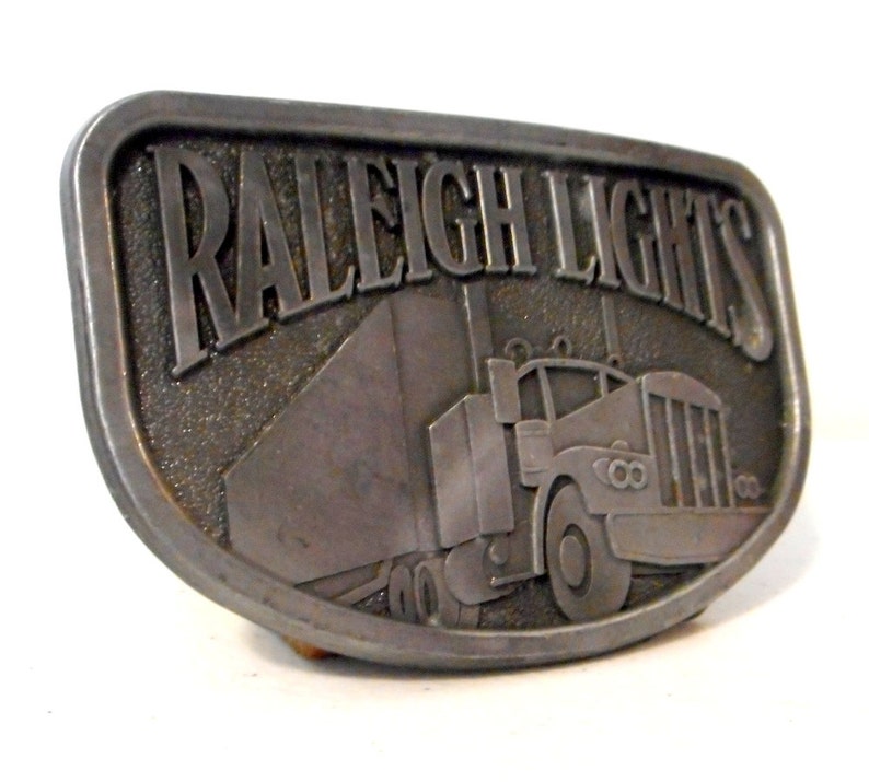Raleigh Lights Belt Buckle Semi Truck Trucker Vintage - Etsy