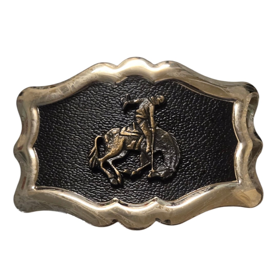 Bronc Rider Belt Buckle Rodeo Cowboy Horse Western Wear Vintage - Etsy