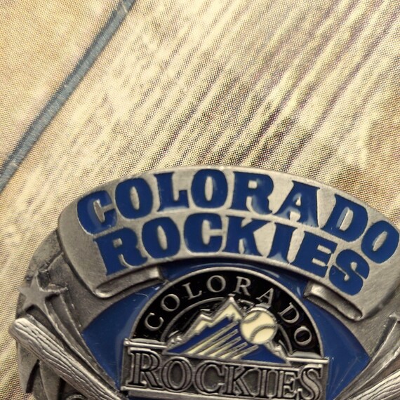 Colorado Rockies Belt Buckle Vintage MLB Baseball… - image 2