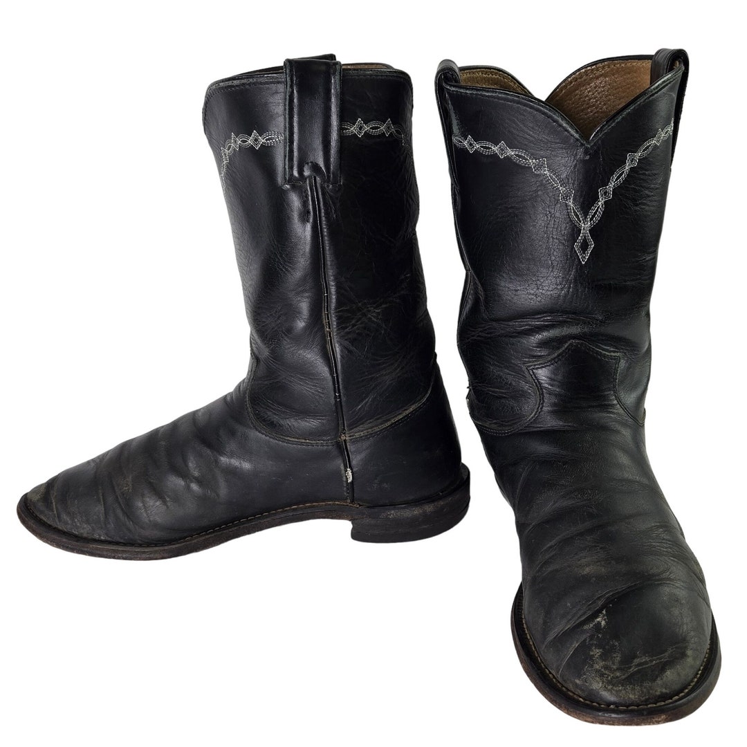 Black Cowboy Boots (8.5-9 US)