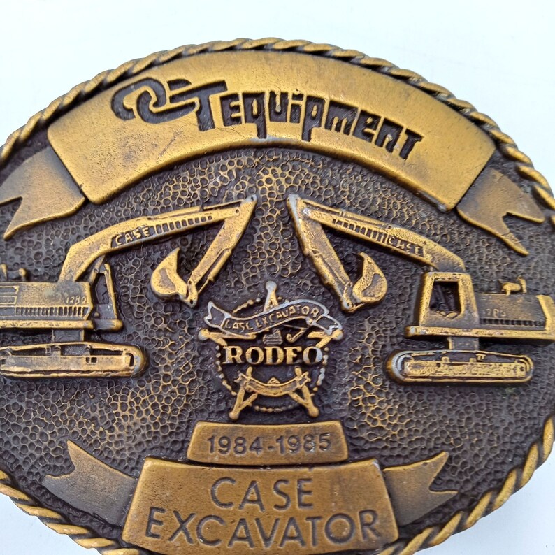 Case Excavator Belt Buckle Rodeo OCT Equipment Tulsa Oklahoma - Etsy