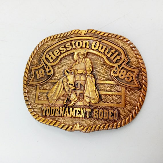 PRCA Rodeo Belt Buckle Hesston Outfit Tournament … - image 6