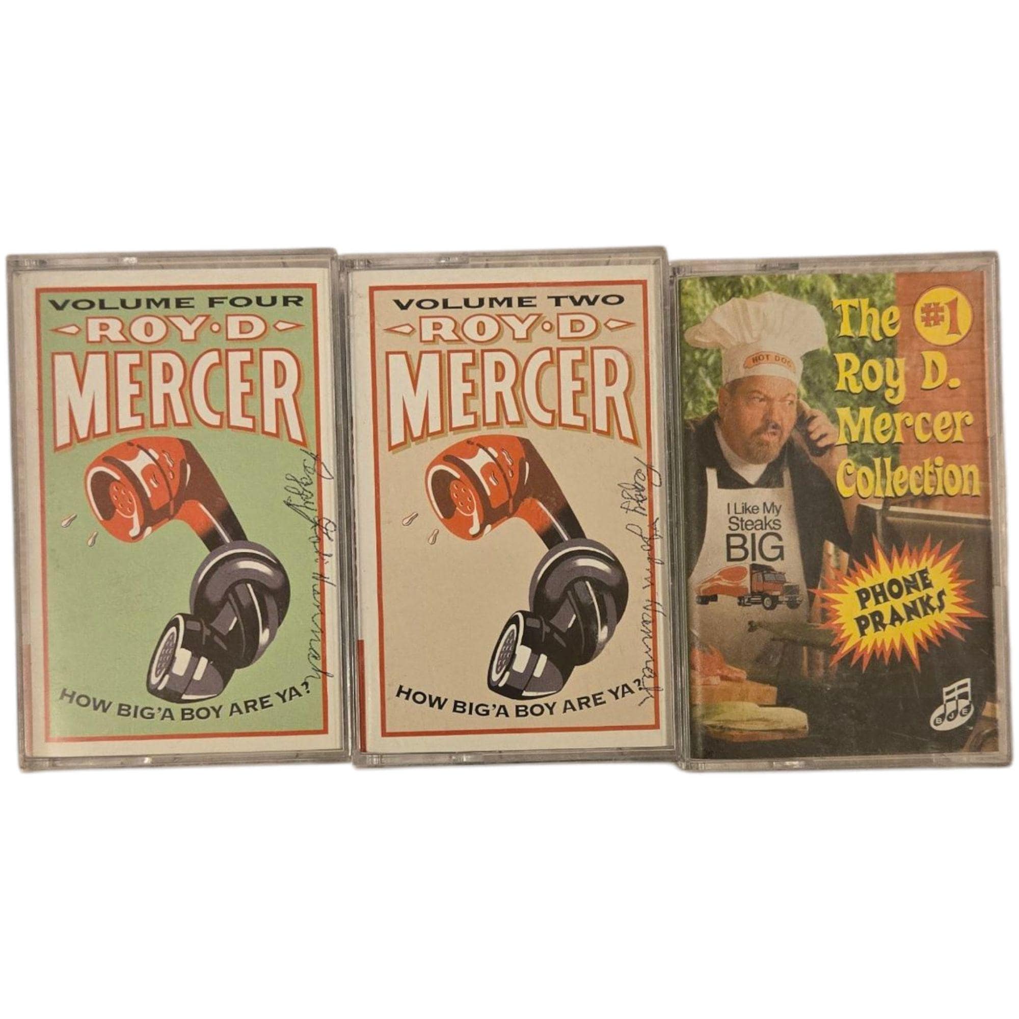 Roy D Mercer Cassette Tape Collection Lot of 3 Prank Calls Radio