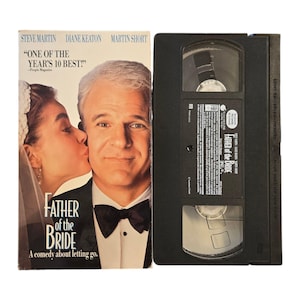 Father Of The Bride VHS Tape 1991 Steve Martin Diane Keaton Martin Short Comedy Classic