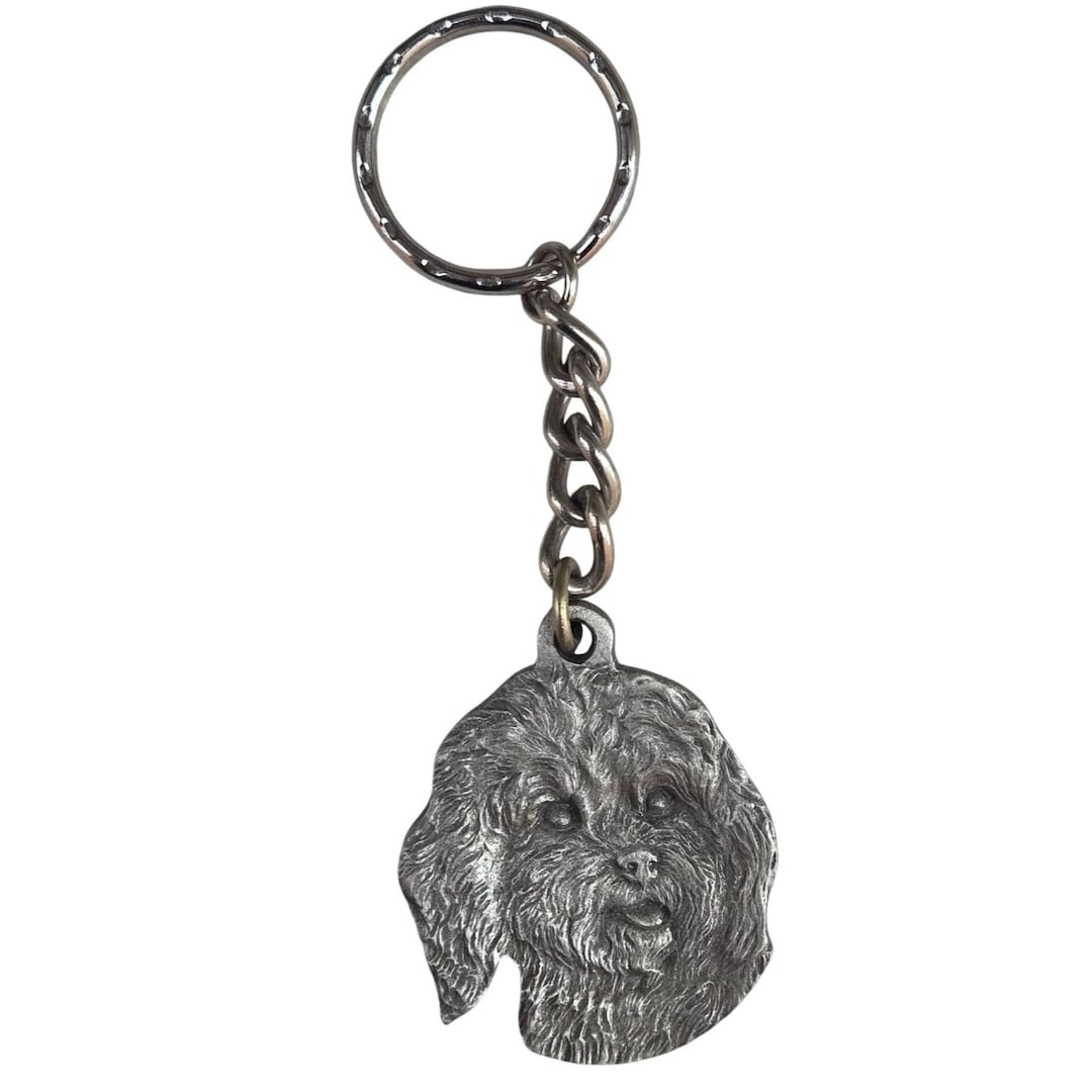 Pewter Cockapoo Vintage Rawcliffe Pewter Cockapoo Dog Keychain 1984 Dog Lover Gift - Etsy