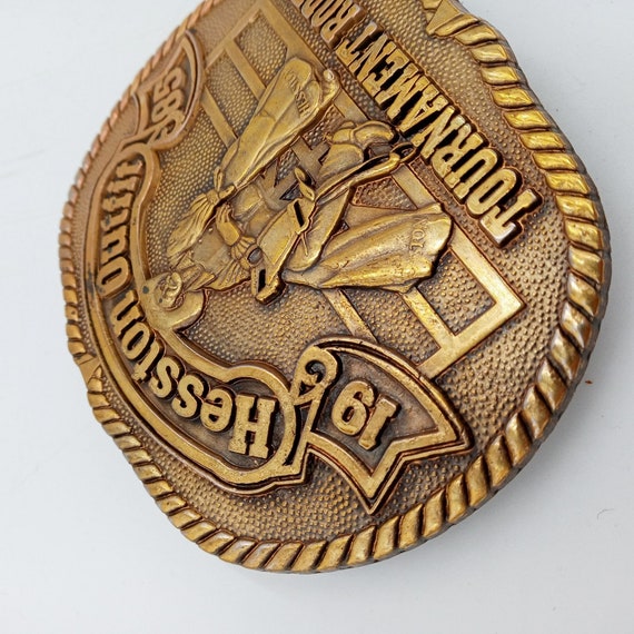 PRCA Rodeo Belt Buckle Hesston Outfit Tournament … - image 4