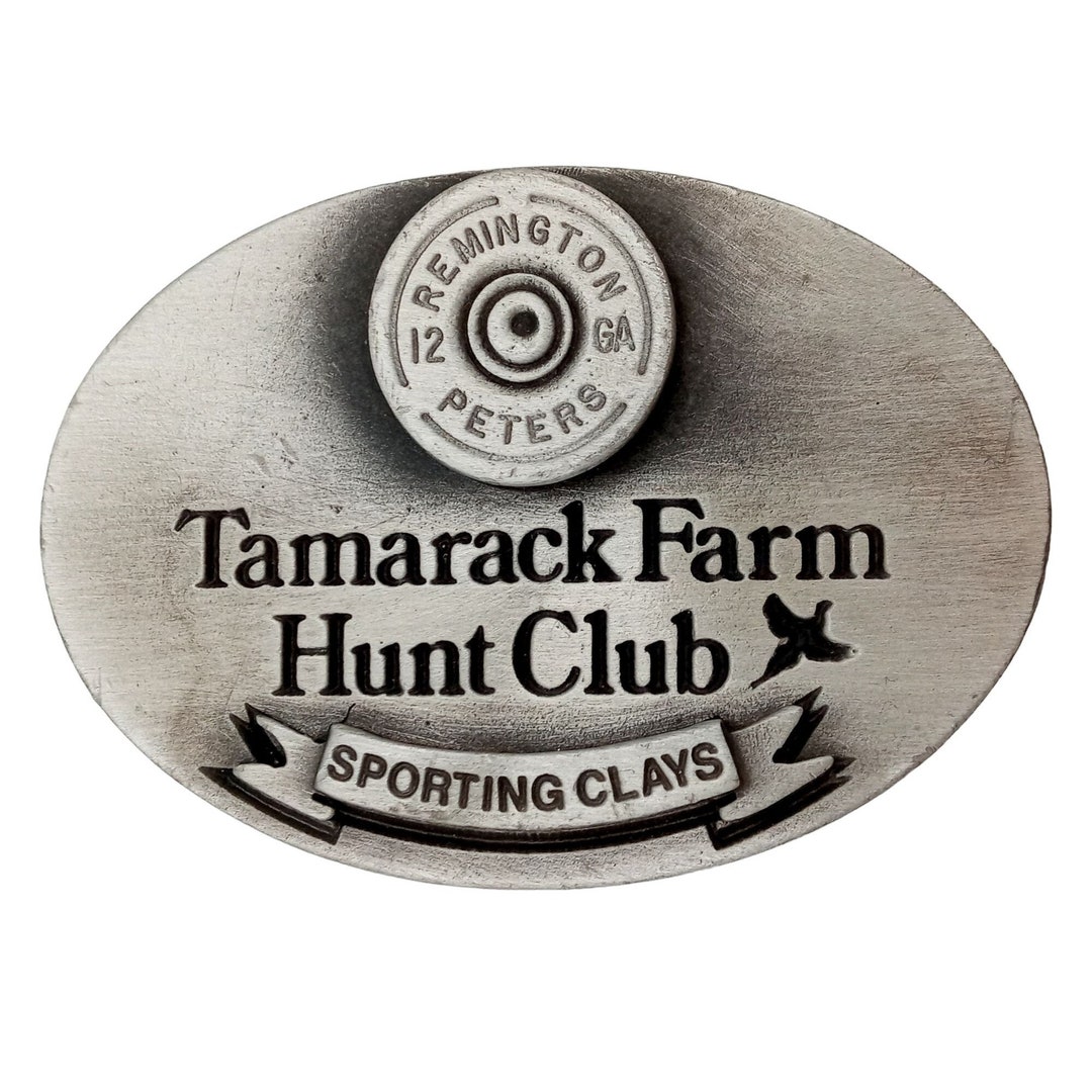 Tamarack Farm Hunt Club Belt Buckle Sporting Clays Remington Amenia NY