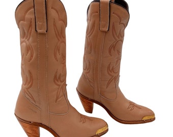 Vintage Capezio Womens Cowboy Boots Fashion High Heels Western Cowgirl 7.5 M USA