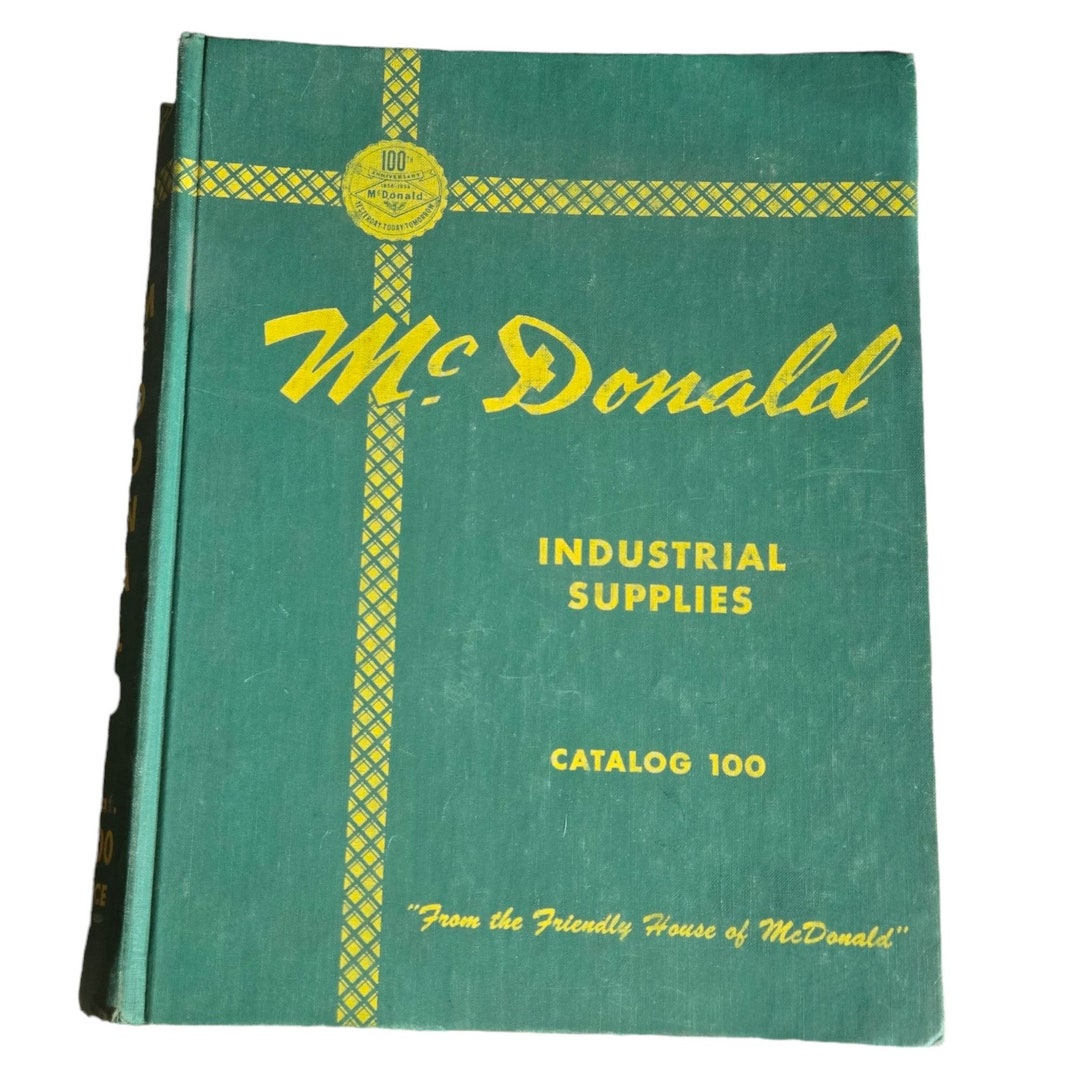 Mcdonald Industrial Supplies Catalog 100 Vintage Hardback Hand Tools