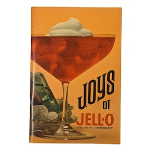 Vintage Joys Of JellO Gelatin Dessert Recipe Booklet Cookbook Book Vintage Jell O