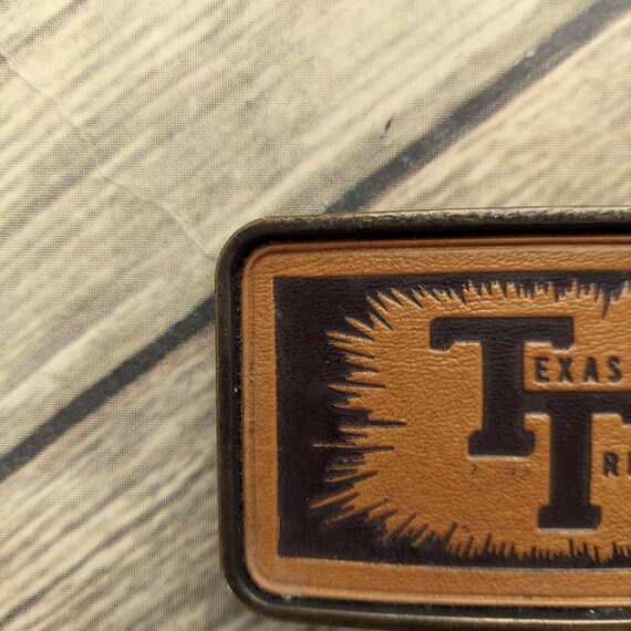 Texas Triumph Belt Buckle Vintage Western Rockabi… - image 3