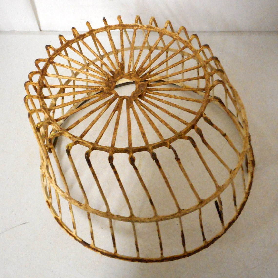 Distressed Primitive Wire Egg Basket Farm Decor Prim Kitchen Etsy