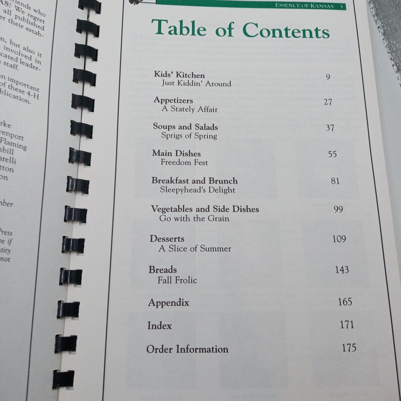 Kansas 4H Cookbook Taste Two Recipe Book Vintage KS 4 H READ Kitchen ...