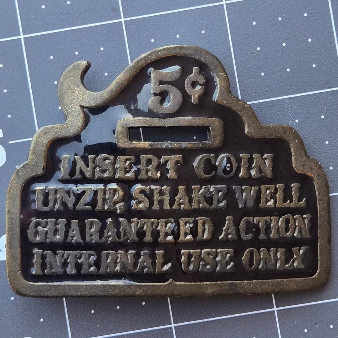 Insert Coin Belt Buckle Adult Humor Novelty Funny Mature Vintage ...
