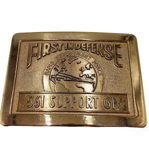 Rapid Deployment Force Belt Buckle Special Forces Marine RDF Vintage Army Air Force