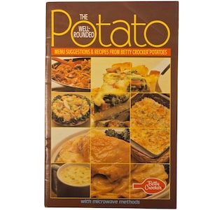 Przewodnik po przepisach na dania ziemniaczane z serii Well Rounded Potato Book Book Book Betty Crocker z 1981 r.