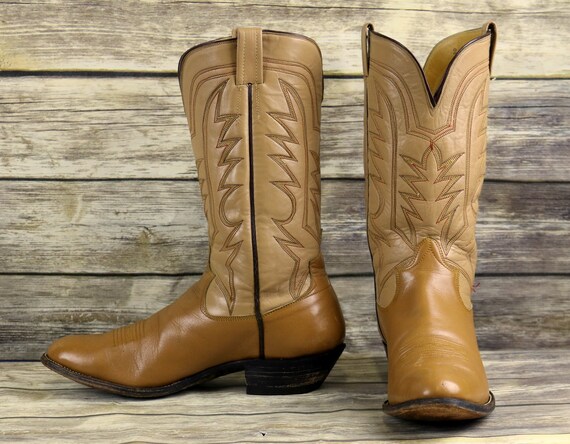 light tan cowboy boots